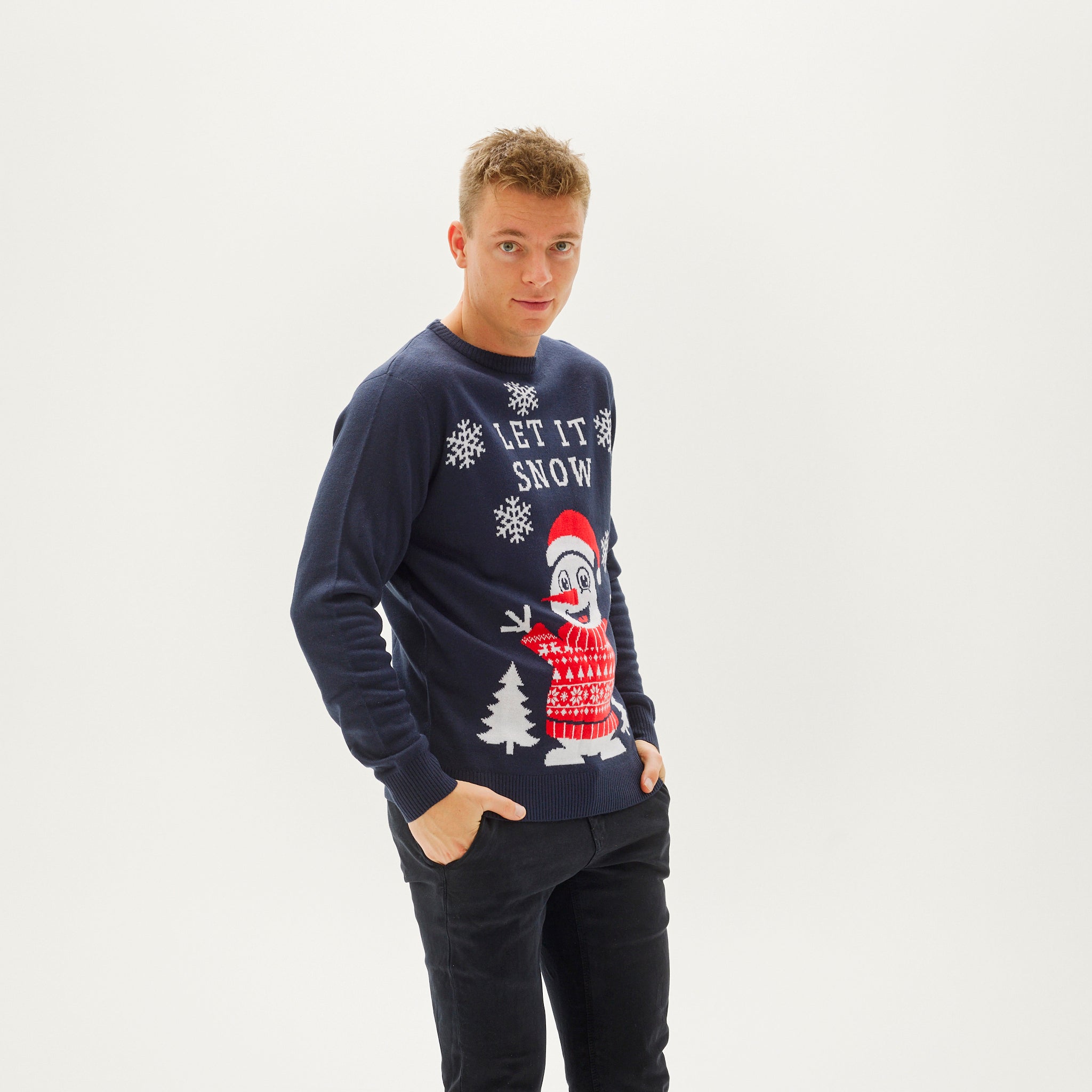 Let It Snow Kersttrui - Heren